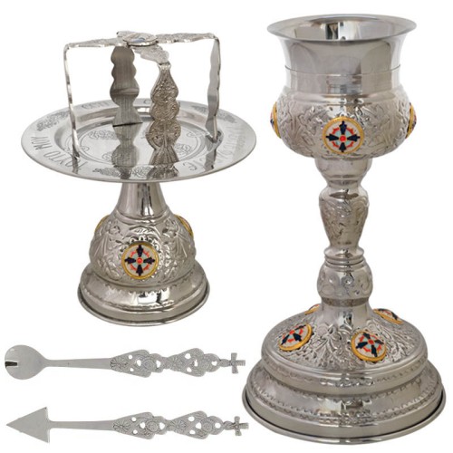 ЕВХАРИСТИЧЕСКИЙ НАБОР 500мл Никель Греция (832N) ЕВХАРИСТИЧЕСКИЙ НАБОР 500мл Никель Греция (832N)