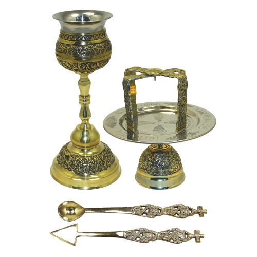 ЕВХАРИСТИЧЕСКИЙ НАБОР   100мл   Латунь Греция   (380/22BA)