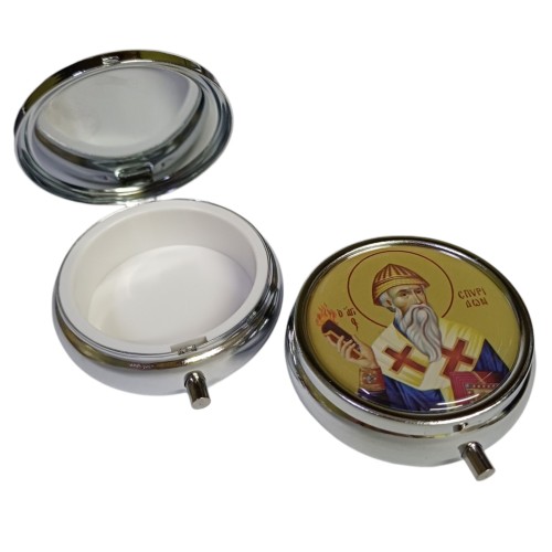ШКАТУЛКА ↕1,8см ↔5см Никель СПИРИДОН ТРИМИФУНТСКИЙ