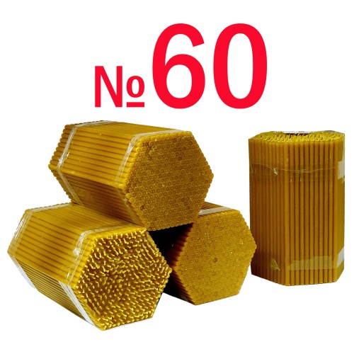 Свечи ПАРАФИНОВЫЕ Темные №60   Количество-300шт
