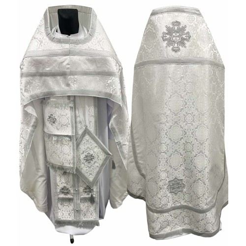 Облачення київського крою БІЛЕ-СРІБЛО р.50/д.155 Турція