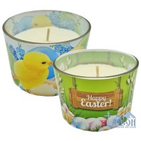 Свічка АРОМА ДЕКОРАТИВНА ПАСХАЛЬНА ↕ 6см Ø8см Парафін