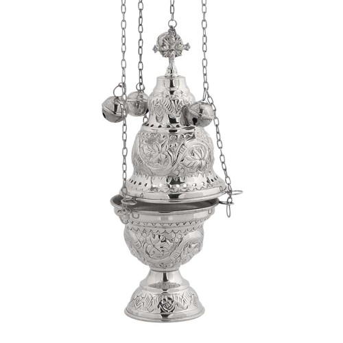 КАДИЛО ↕65см ↑24см ↔9см Никель Греция (9391N) КАДИЛО ↕65см ↑24см ↔9см Никель Греция (9391N)