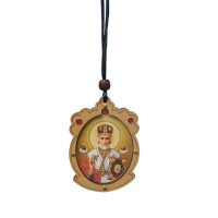 ПІДВІСКА ↕7.5см ↔5см Дерево Оргскло Миколай