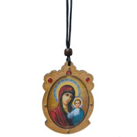 ПІДВІСКА ↕7.5см ↔5см Дерево Оргскло КАЗАНСЬКА