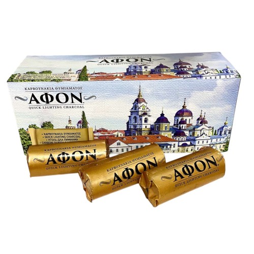 УГОЛЬ кадильный   ф35мм/т14мм  БЫСТРОГО розжига Греция
