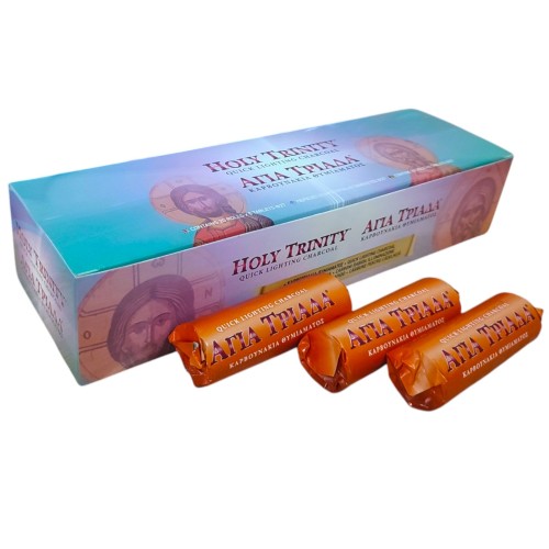 УГОЛЬ кадильный   ф27мм/т12мм  БЫСТРОГО розжига Греция