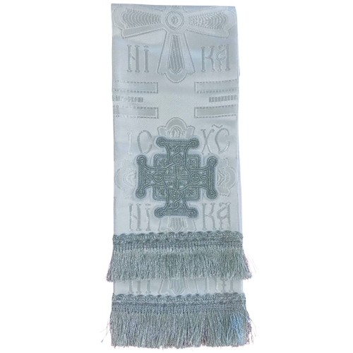 ЗАКЛАДКА для Евангелия БЕЛАЯ ↕140 см ↔14см Парча ЗАКЛАДКА для Евангелия БЕЛАЯ ↕140 см ↔14см Парча