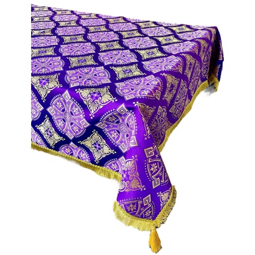СКАТЕРТЬ ФИОЛЕТОВАЯ ↕175см↔175см Парча СКАТЕРТЬ ФИОЛЕТОВАЯ ↕175см↔175см Парча