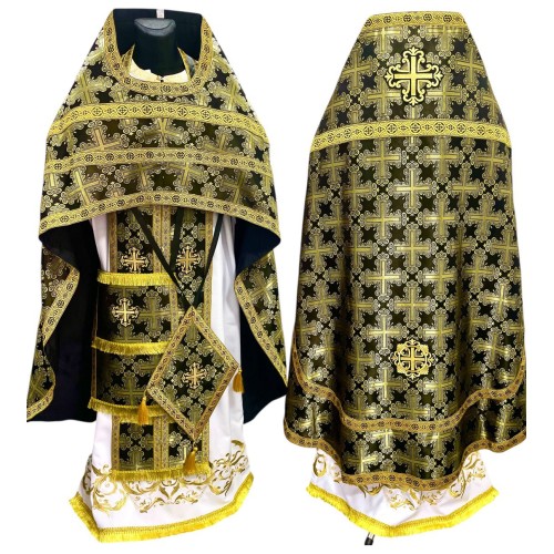 Облачения киевского покроя ЧОРНОЕ р.48-50/д.145 Парча Облачения киевского покроя ЧОРНОЕ р.48-50/д.145 Парча