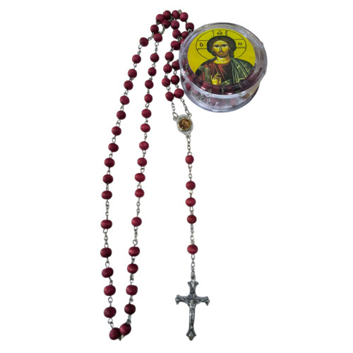 Вервичка ПІДВІСКА черв.   48см   Дерево Ароматизовані із Святою Землею
