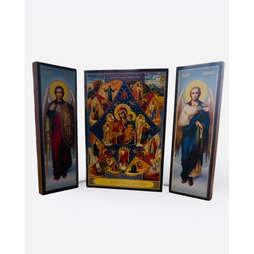 СКЛАДЕНЬ *Неопалима Купина* (Арх.Михаїл та Гавриїл)* ↕12см ↔10см ДСП Літографія СКЛАДЕНЬ *Неопалима Купина* (Арх.Михаїл та Гавриїл)* ↕12см ↔10см ДСП Літографія