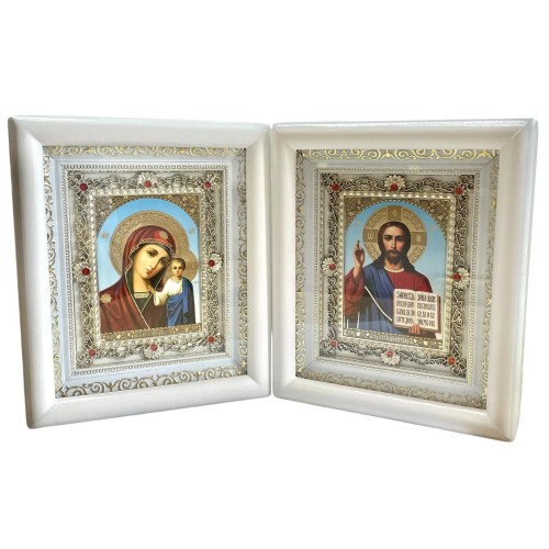 Пара Вседержитель  Казанская   ↕21см ↔17см  Литография  №38-Б-5