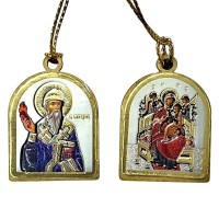 ПІДВІСКА Спиридон/Всецариця 3,5/2,5см Дерево Літографія