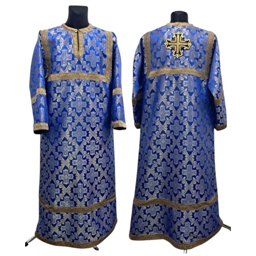 СТИХАРЬ СИНИЕ ЗОЛОТО 140см