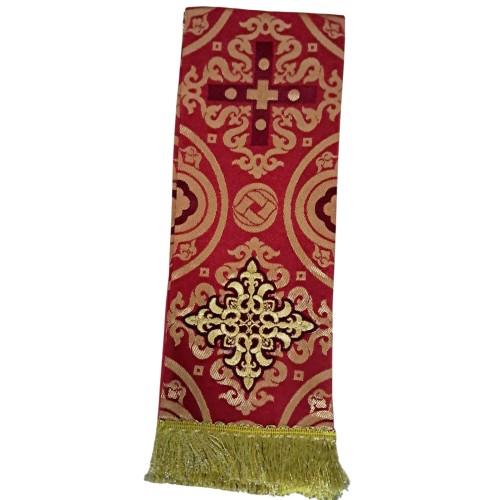 ЗАКЛАДКА для Євангліє   ЧЕРВОНЕ -ЗОЛОТО  ↕120см ↔140см  Турція