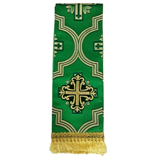 ЗАКЛАДКА для Євангліє   ЗЕЛЕНЕ -ЗОЛОТО  ↕120см ↔140см  Турція