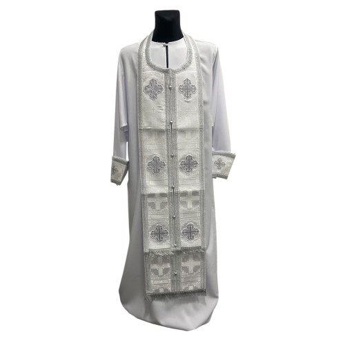 ТРЕБНИЙ НАБІР БІЛЕ-СРІБЛО 140см, з т-ни Турція ТРЕБНИЙ НАБІР БІЛЕ-СРІБЛО 140см, з т-ни Турція