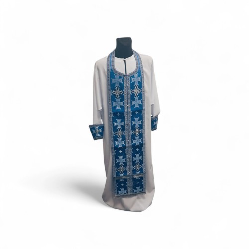 ТРЕБНИЙ НАБІР СИНЄ-СРІБЛО 140см, з т-ни Турція ТРЕБНИЙ НАБІР СИНЄ-СРІБЛО 140см, з т-ни Турція