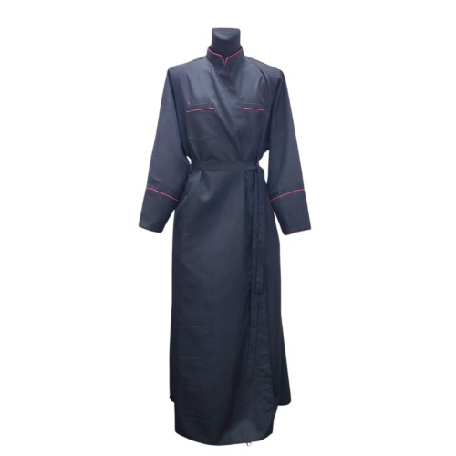 ПОДРЯСНИК ГРЕЧЕСКИЙ Черный 46р. Габардин (бордов. кант)