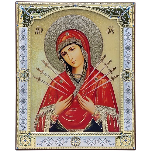 СЕМИСТРЕЛЬНАЯ ↕20,5см ↔16,5см МДФ Серебро Стекло СЕМИСТРЕЛЬНАЯ ↕20,5см ↔16,5см МДФ Серебро Стекло