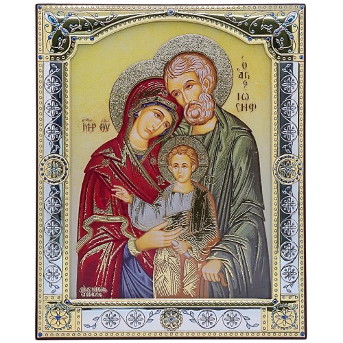 СВЯТОЕ СЕМЕЙСТВО ↕14,5см ↔11,5см МДФ Серебро Стекло СВЯТОЕ СЕМЕЙСТВО ↕14,5см ↔11,5см МДФ Серебро Стекло