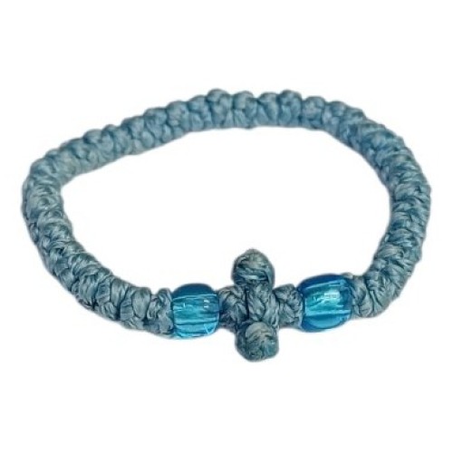 Браслет с греческим плетением «Комбоскини» Розовый Детский