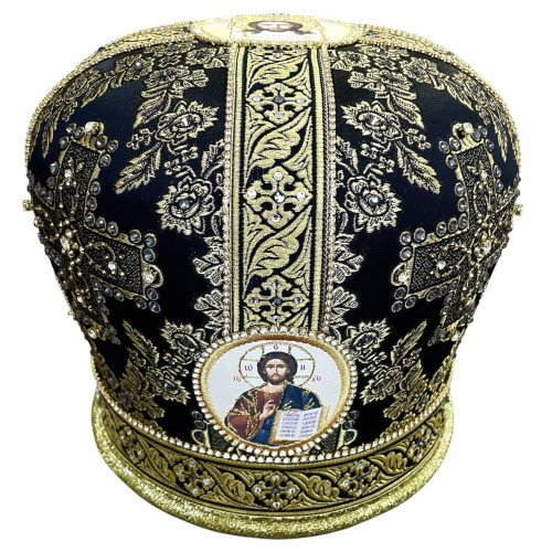 МИТРА ЧОРНА 57.5р Парча МИТРА ЧОРНА 57.5р Парча