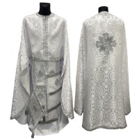 Облачення грецького крою БІЛЕ р.52/д.145 Парча Облачення грецького крою БІЛЕ р.52/д.145 Парча