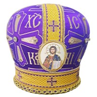 МИТРА ФІОЛЕТОВЕ ЗОЛОТО 56р. Турція з буквами МИТРА ФІОЛЕТОВЕ ЗОЛОТО 56р. Турція з буквами