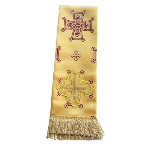 ЗАКЛАДКА для Євангліє   ЖОВТЕ -БОРДО  ↕140см ↔12см  Турція