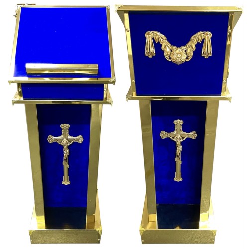 АНАЛОЙ Бічний Синій ↑120см ↔36см ↕25см Метал Оксамит