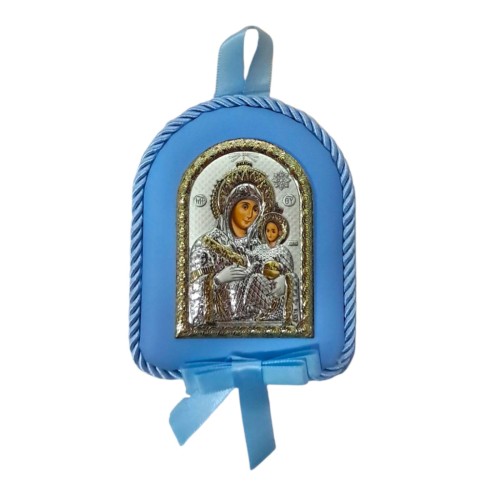 ИКОНА ДЛЯ РЕБЕНКА (синяя) ИЕРУСАЛИМСКАЯ ↕10см ↔8см D1109 37/2024