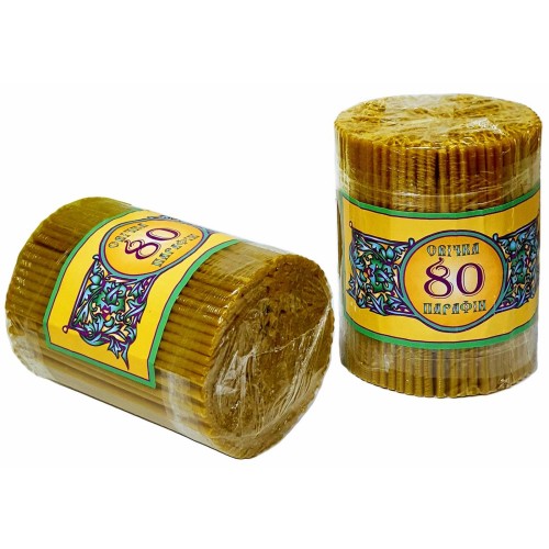 2кг Свечи    ПАРАФИН темный  №80   Количество - 400шт