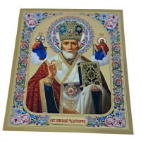 Літографія ↕18см ↔15см МИКОЛАЙ ЧУДОТВОРЕЦЬ Церк.слов. мова Літографія ↕18см ↔15см МИКОЛАЙ ЧУДОТВОРЕЦЬ Церк.слов. мова