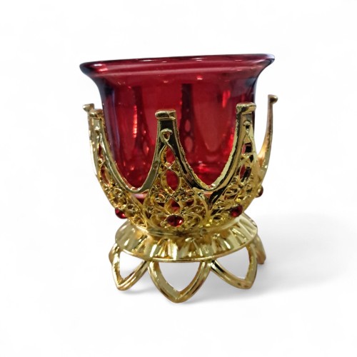 ЛАМПАДА  ↕7см/⌀6см   настольная Червона