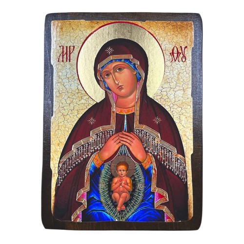 ПОМОЩНИЦА в РОДАХ   ↕23см ↔17см Дерево Литография