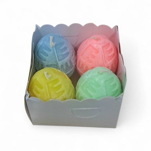 Свічка   ДЕКОРАТИВНА ПАСХАЛЬНА  Яйце з орнаментом  ↕ 8см  Парафін