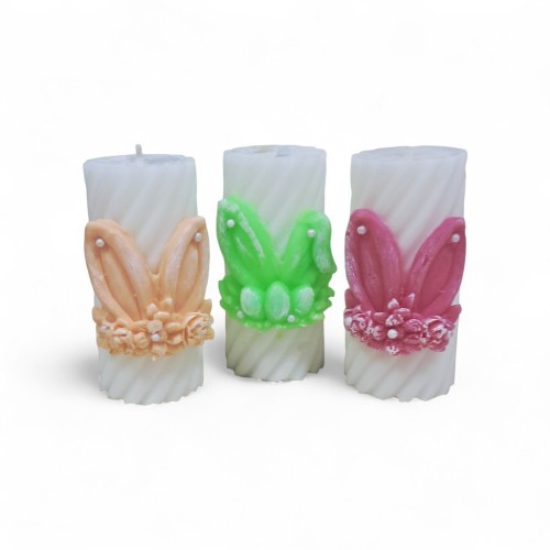 Свічка ДЕКОРАТИВНА ПАСХАЛЬНА "ВУШКА" ↕ 10см Парафін