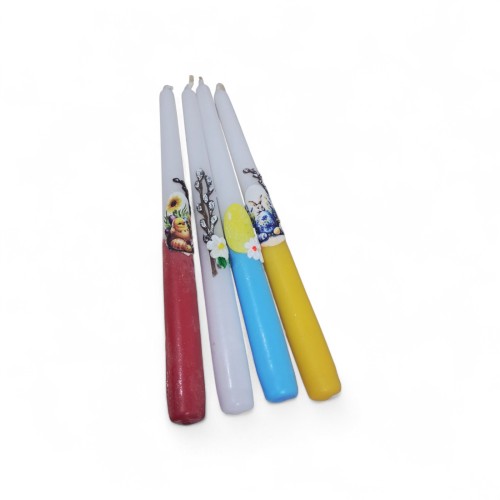 Свічка   ДЕКОРАТИВНА ПАСХАЛЬНА    ↕24см  Парафін