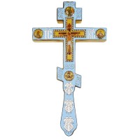 ХРЕСТ Напрестольний   ↕26см ↔14.5см Латунь Емаль