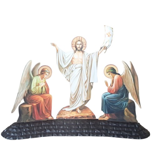 ВОСКРЕСІННЯ НАСТОЛЬНЕ з ангелами ↑90см ↔60см ↕ МДФ