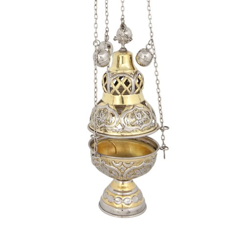 КАДИЛО ↕63см ↑24см ↔10см Латунь Никель Греция (201GN) КАДИЛО ↕63см ↑24см ↔10см Латунь Никель Греция (201GN)