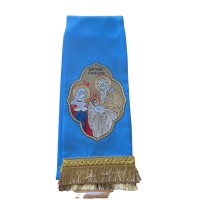 ЗАКЛАДКА для Євангліє   БЛАКИТНА ↕140см ↔14см  Габардин Стрітення