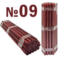 1кг Свічки  100%ВОСКОВІ   №9  Червоні  Кількість-25шт