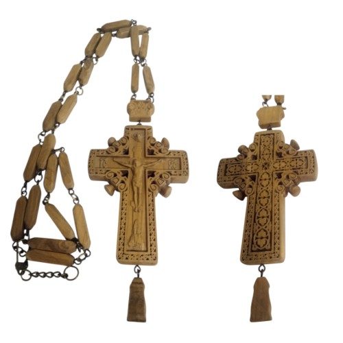 Хрест НАПЕРСТНИЙ нагрудний ↕8см ↔11см Дерево Хрест НАПЕРСТНИЙ нагрудний ↕8см ↔11см Дерево