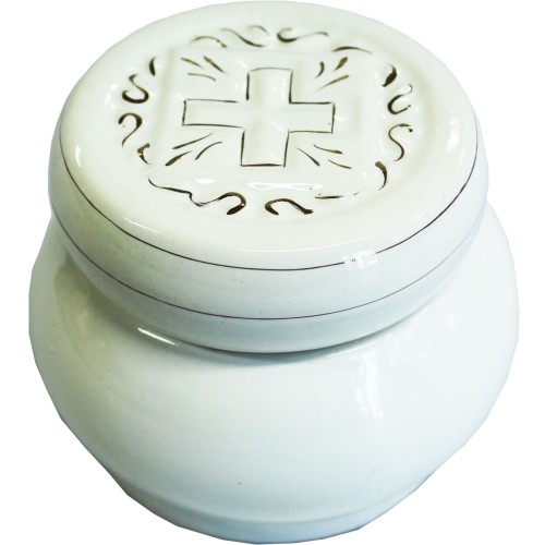 Просфорниця Біло-золота 8см