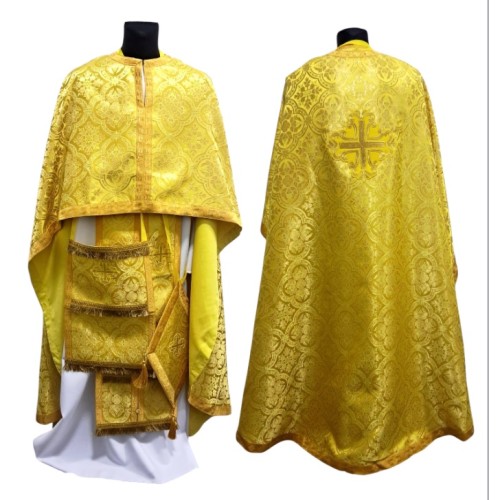 Облачення грецького крою ЖОВТЕ-ЗОЛОТО р.50/д.145 з т-ни Турція Облачення грецького крою ЖОВТЕ-ЗОЛОТО р.50/д.145 з т-ни Турція