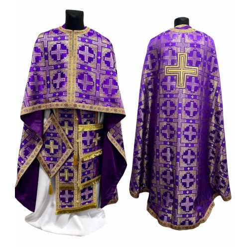 Облачення київського крою ФІОЛЕТОВЕ-ЗОЛОТО р.56/д.155 Турція Облачення київського крою ФІОЛЕТОВЕ-ЗОЛОТО р.56/д.155 Турція