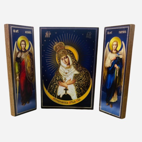 СКЛАДЕНЬ *Остробрамська Б.М.* (Арх.Михаїл та Гавриїл)* ↕8,5см ↔6см ДСП Літографія СКЛАДЕНЬ *Остробрамська Б.М.* (Арх.Михаїл та Гавриїл)* ↕8,5см ↔6см ДСП Літографія